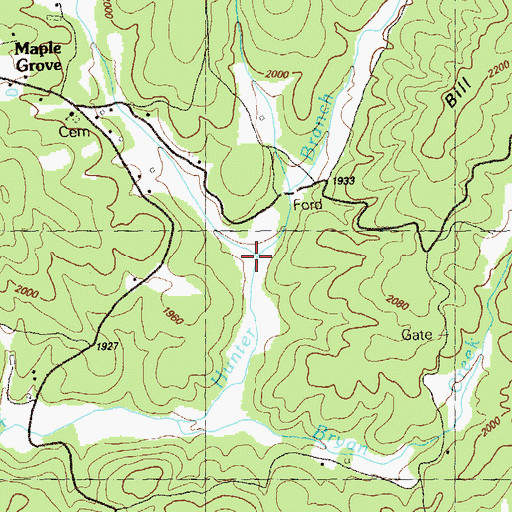 Topographic Map of Norman Cove, GA