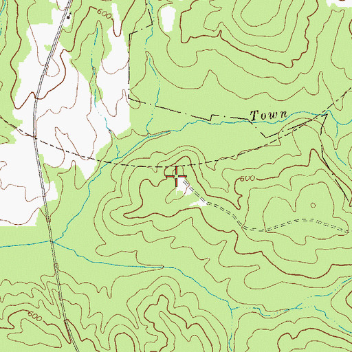 Topographic Map of Penfield Hunt Camp, GA