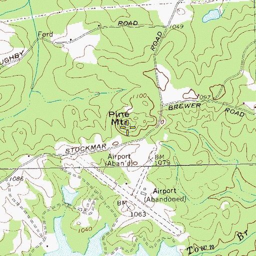 Topographic Map of Pine Mountain, GA