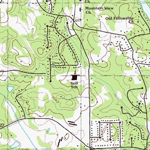 Topographic Map of Still Elementary School, GA