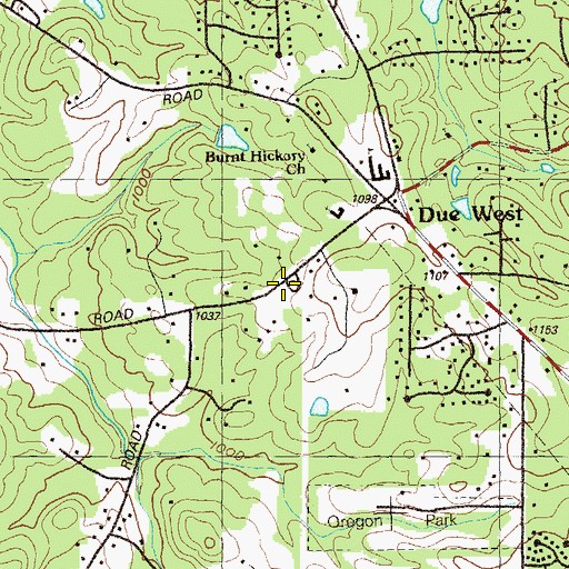 Topographic Map of Browns Chapel, GA