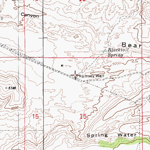 Topographic Map of Ramsey Well, AZ