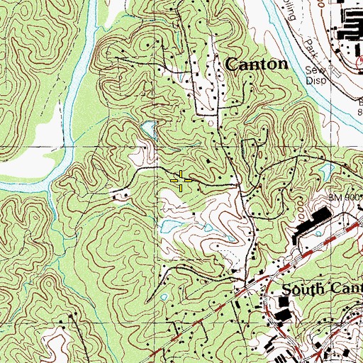 Topographic Map of The Cross Full Gospel Church, GA