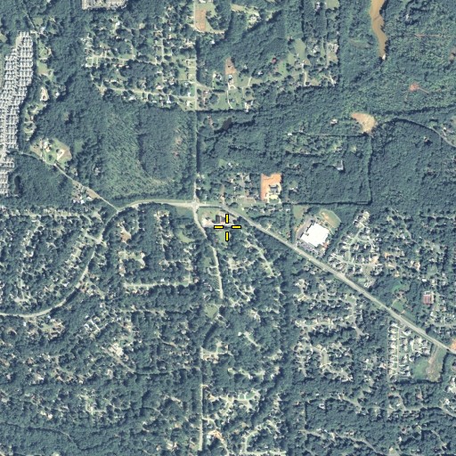 Aerial/Satellite Image of Mountain View United Methodist Church, GA