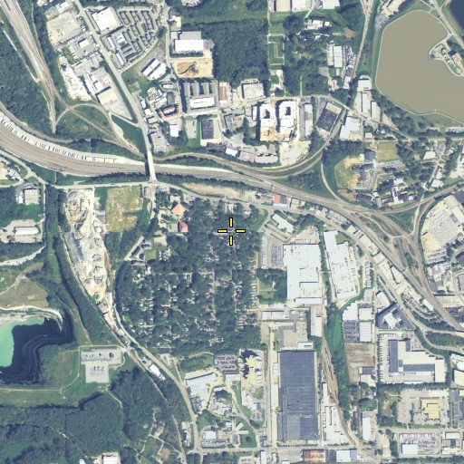 Aerial/Satellite Image of Longley Avenue Christian Church, GA