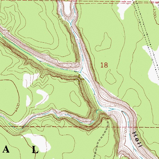 Topographic Map of Rattlesnake Wash, AZ