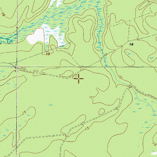 Topographic Map of Mount Zion Church (historical), GA