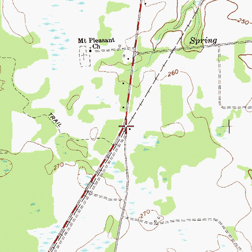 Topographic Map of Chehaw, GA