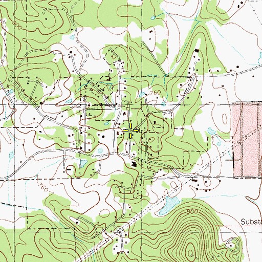 Topographic Map of Mission Hills, GA