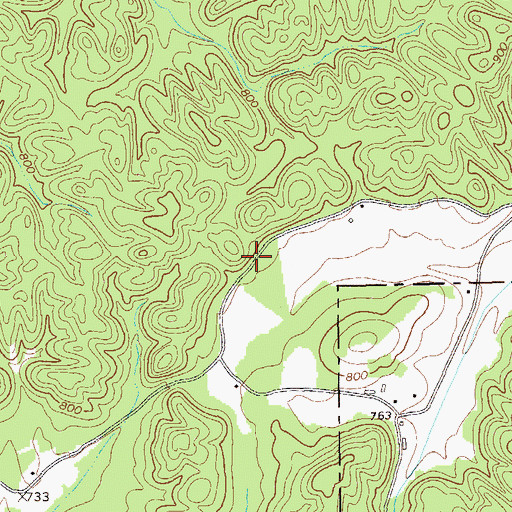 Topographic Map of Camp Sunrise, GA
