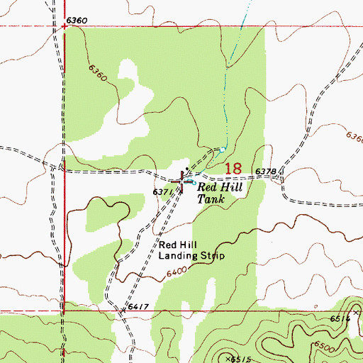 Topographic Map of Red Hill Tank, AZ