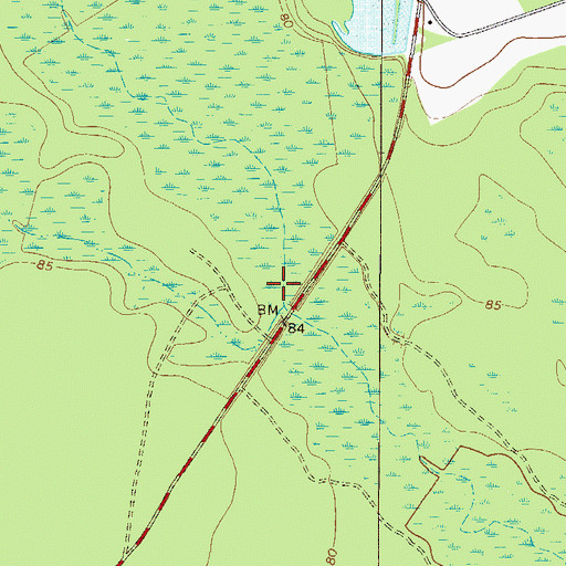Topographic Map of Eb Lee Ford, GA