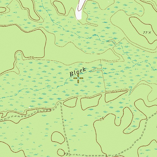 Topographic Map of Upper Dugger Ford, GA