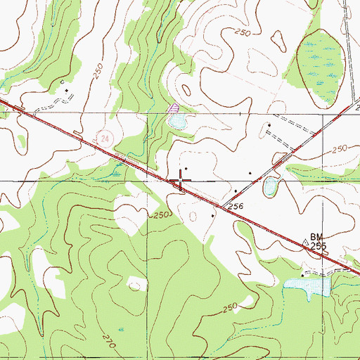 Topographic Map of Bill Davis (historical), GA