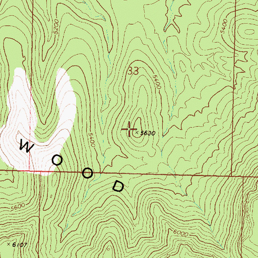 Topographic Map of Cottonwood Mountains, AZ