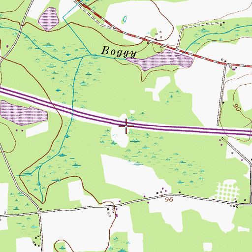Topographic Map of Starlins Pond (historical), GA