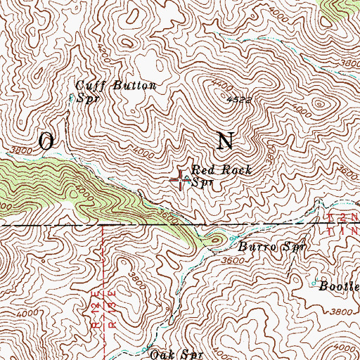 Topographic Map of Red Rock Spring, AZ