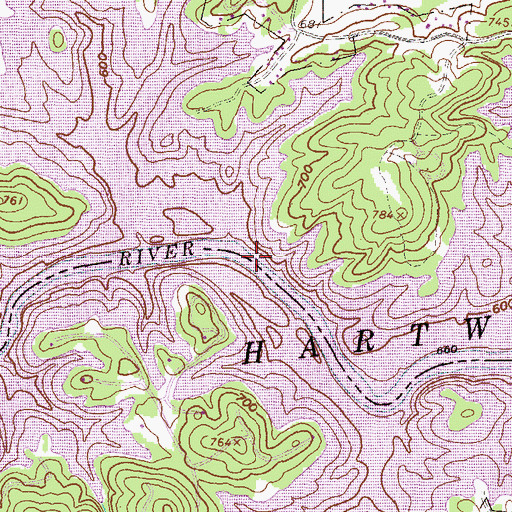 Topographic Map of Averys Ferry (historical), GA