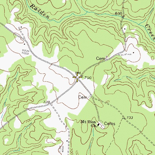 Topographic Map of Bowling Green (historical), GA