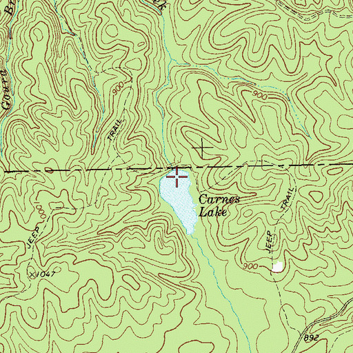 Topographic Map of Pumpkinvine Creek Structure Number One Dam, GA