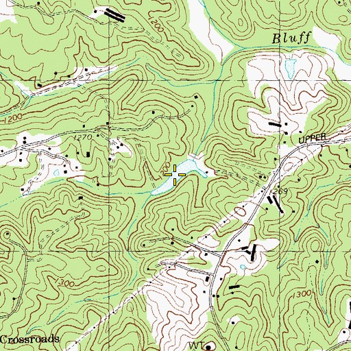 Topographic Map of Payne-Smith Lake, GA