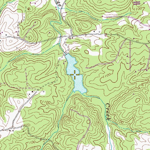 Topographic Map of Dean Lake, GA