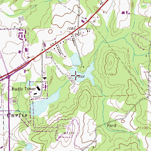 Topographic Map of Lower Tallapoosa Structure 21 Dam, GA