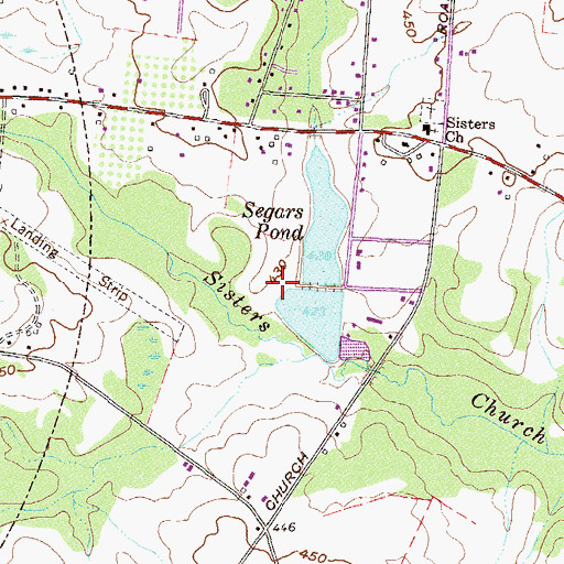 Topographic Map of Lower Yarbrough Lake, GA