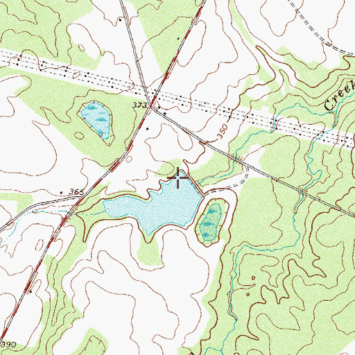 Topographic Map of Pat Pate Dam, GA