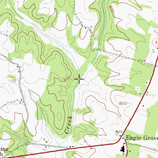 Topographic Map of Reservoir 17, GA