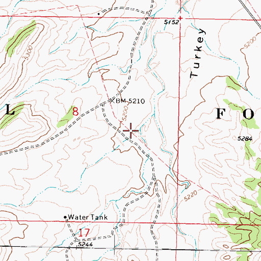 Topographic Map of Road Canyon, AZ