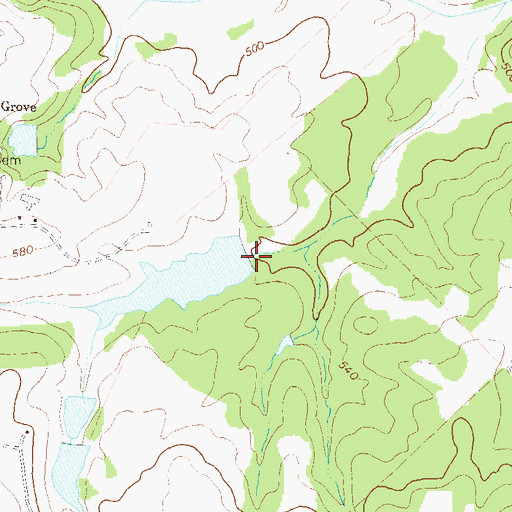 Topographic Map of Mathews Dam, GA