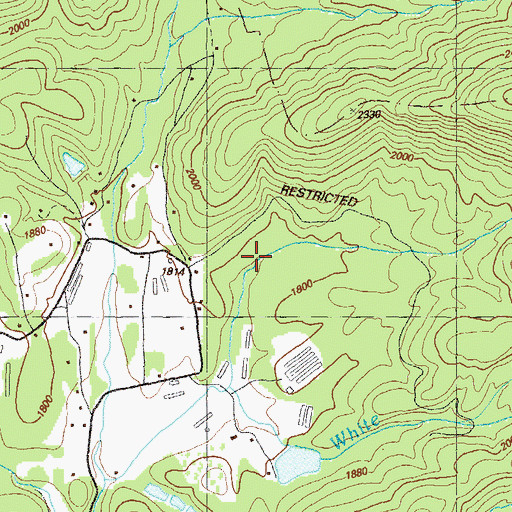 Topographic Map of Gooch Lake, GA