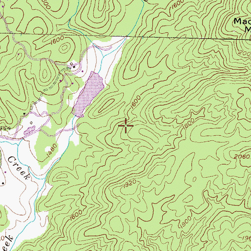 Topographic Map of Sautee Watershed Number 10 Dam, GA