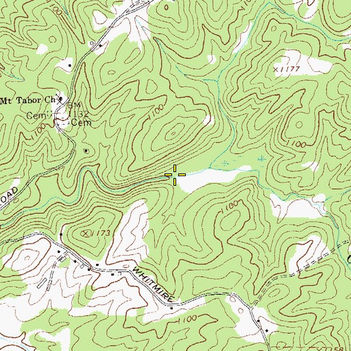 Topographic Map of Reservoir Number One, GA