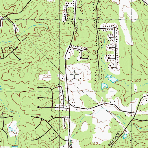 Topographic Map of Fort Yargo Lake, GA