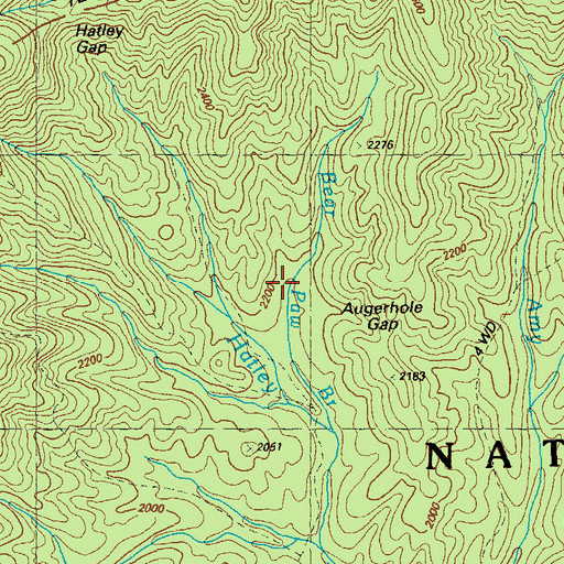 Topographic Map of Shaw Lake Dam, GA