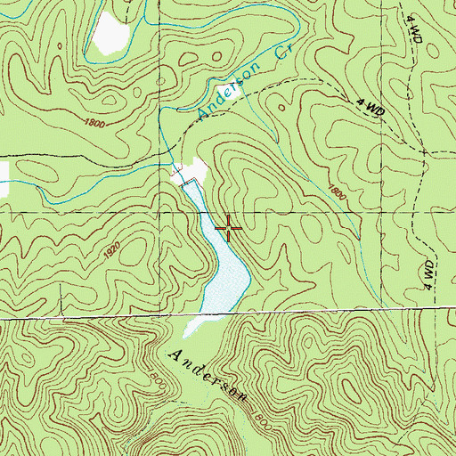 Topographic Map of Cartecay Watershed Dam Number Eight, GA