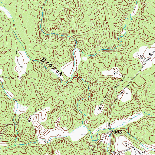 Topographic Map of Reservoir 34, GA