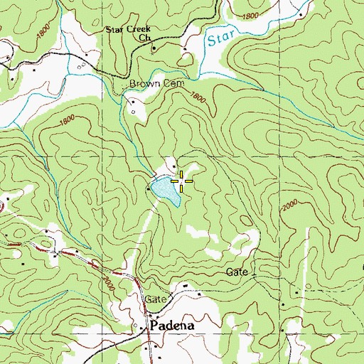 Topographic Map of Kleier Lake Dam, GA