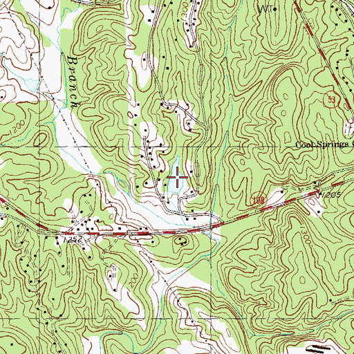 Topographic Map of Jewell Eaton Lake, GA