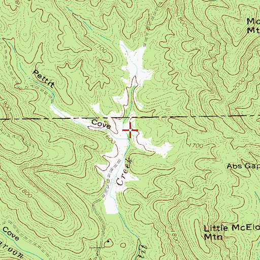 Topographic Map of Lake Petit, GA