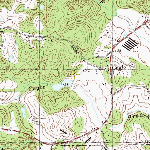 Topographic Map of Taylor Lake, GA