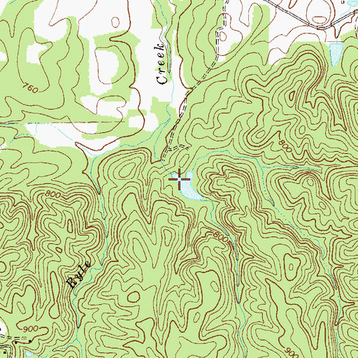 Topographic Map of Racoon Creek Structure Number Eight Dam, GA