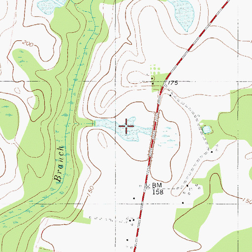 Topographic Map of Austin Pond, GA