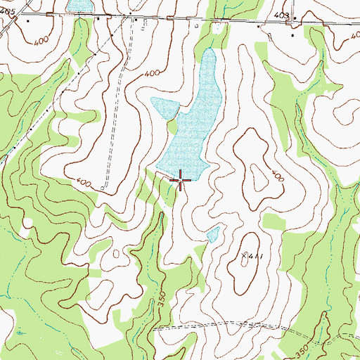 Topographic Map of Story Lake Dam, GA