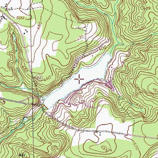 Topographic Map of Lambert Lake, GA