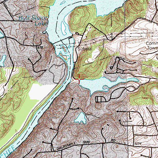 Topographic Map of Orkin Lake Dam, GA