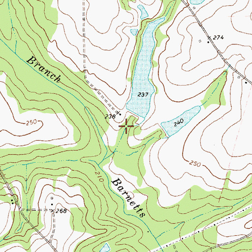 Topographic Map of Nixon Lake, GA