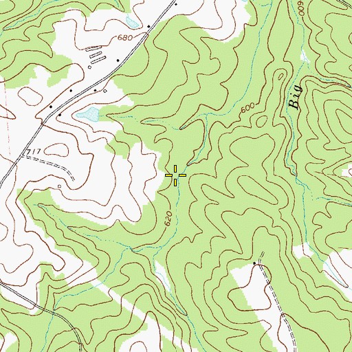 Topographic Map of South Fork Broad River Number 65 Dam, GA